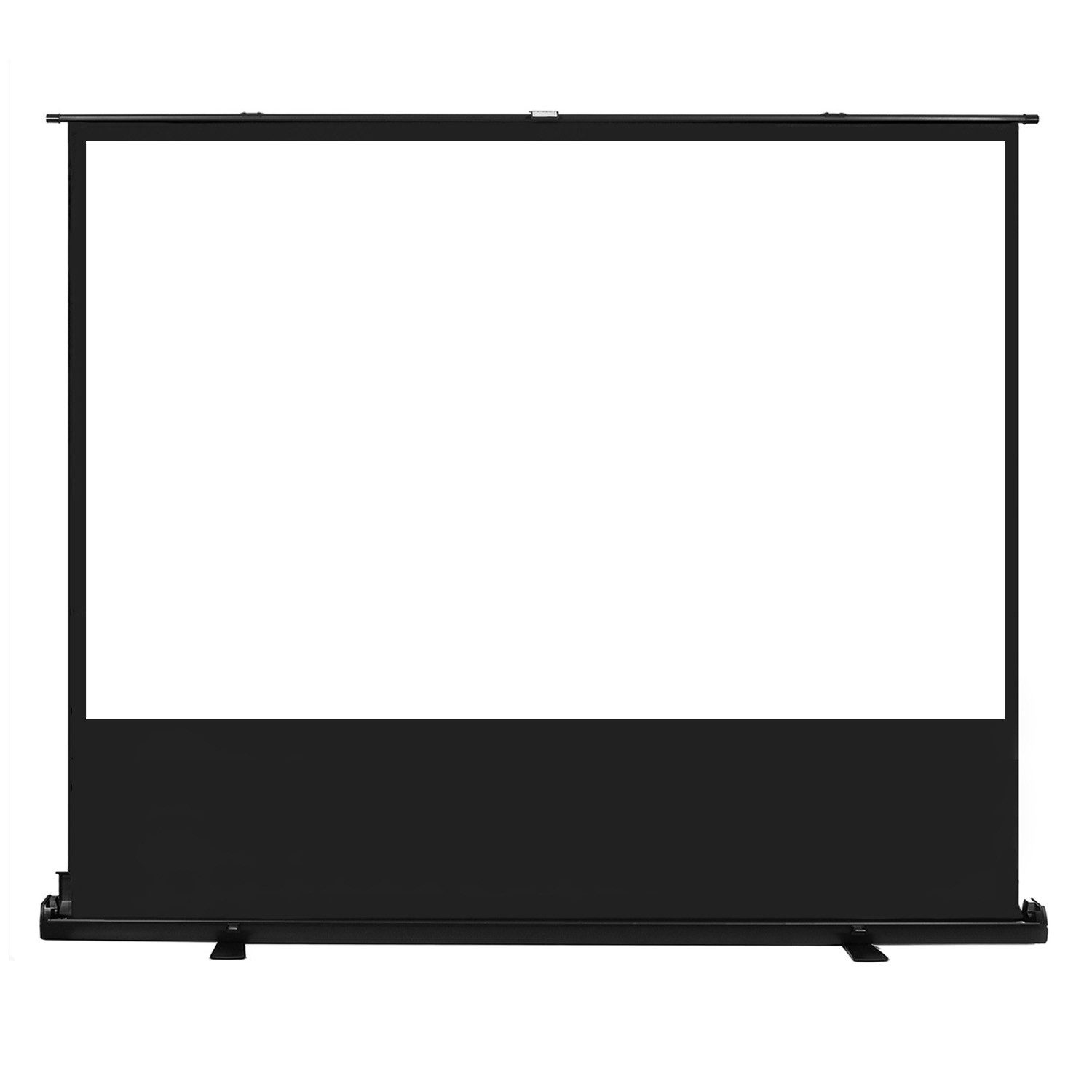 Maclean MC-212 Tragbare Projektionswand 80" 16:10 Rolloleinwand (Kompakte Bodenprojektionswand)