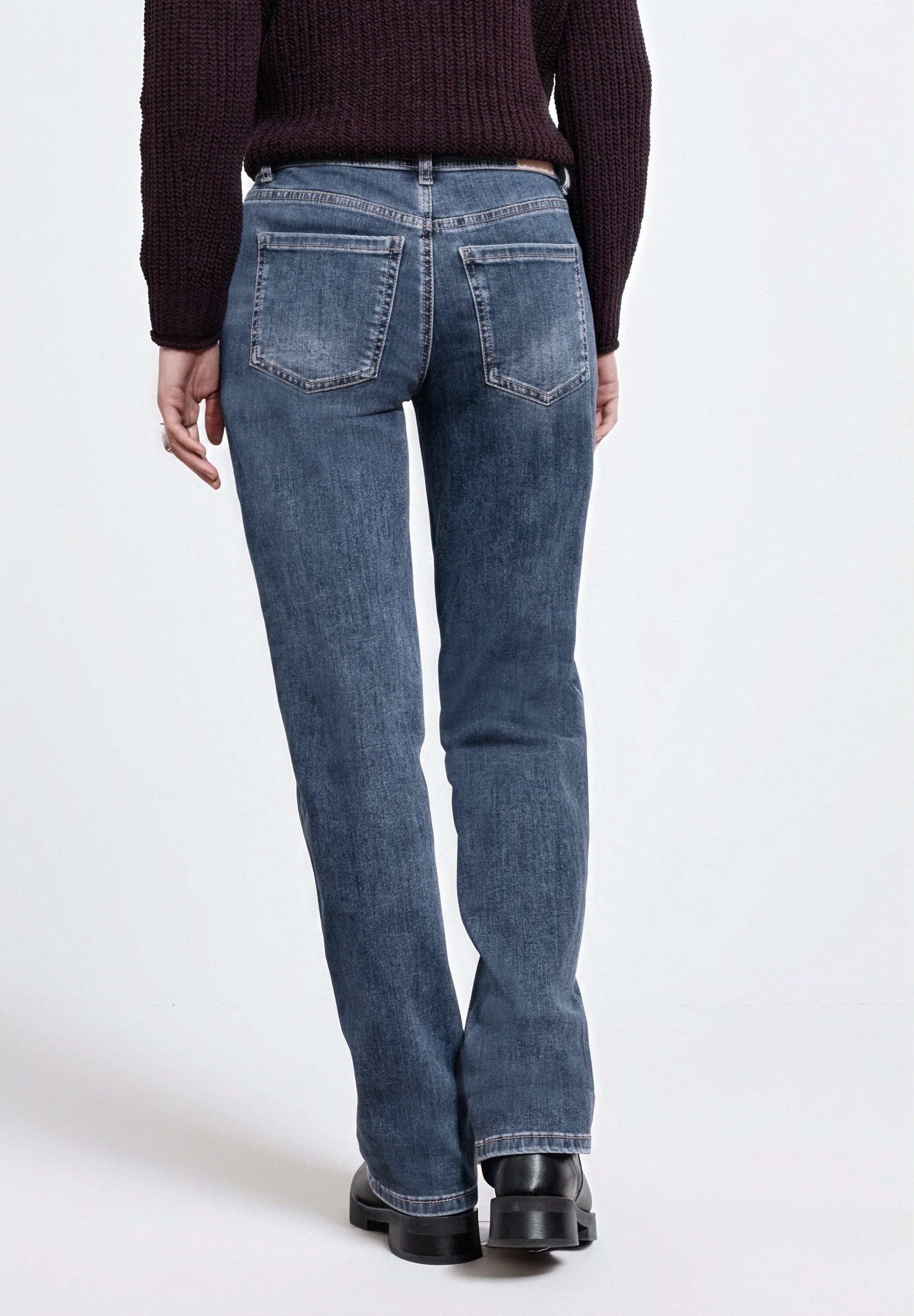 STREET ONE STUDIO Comfort-fit-Jeans mit destroyed Details