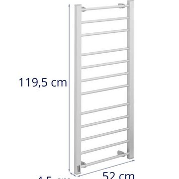 Ulsonix Elektrischer Wäschetrockner Elektrischer Handtuchheizkörper Badheizkörper Aluminium 200 W 12 Stäbe