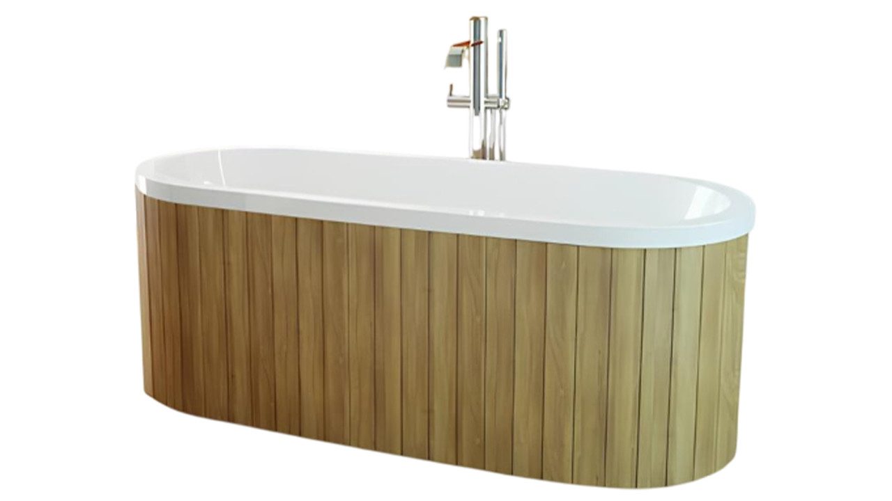 JVmoebel Badewanne Ovaler Badebereich in Natur mit modernem Design, Made in Europa
