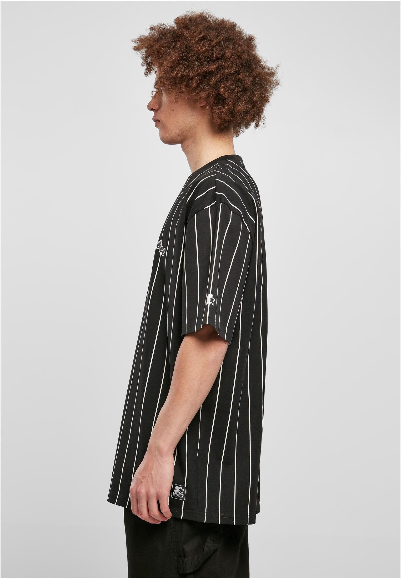 1971 Starter Starter Herren Tee Pinestripe T-Shirt Label (1-tlg) Black