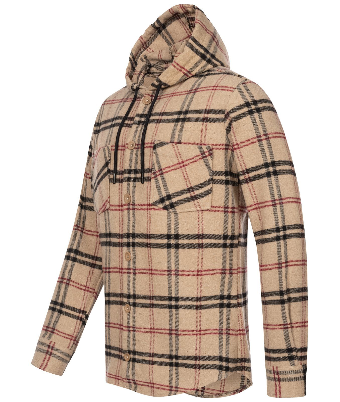 Rock Creek Flanellhemd Herren Hemd Flanellhemd mit Kapuze H-334