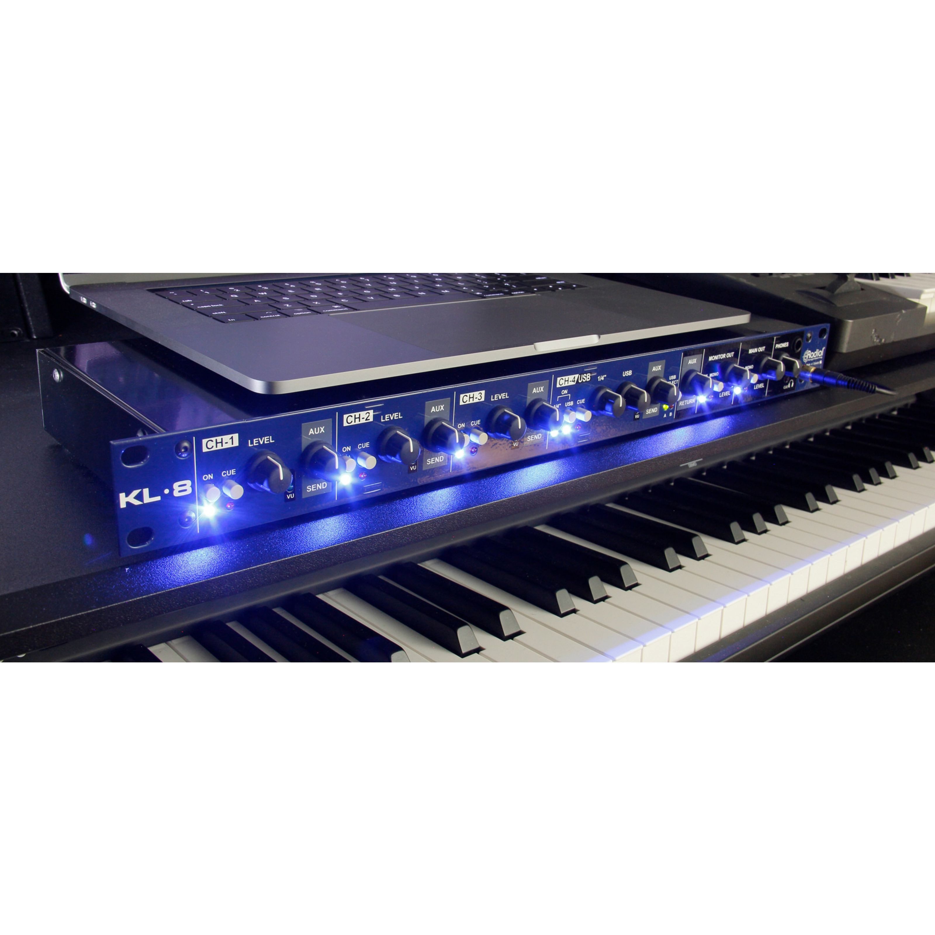 Radial Mischpult, (Studio Mischpulte, Kleinmixer), KL-8 Rackmount Keyboard Mixer - Kleinmixer
