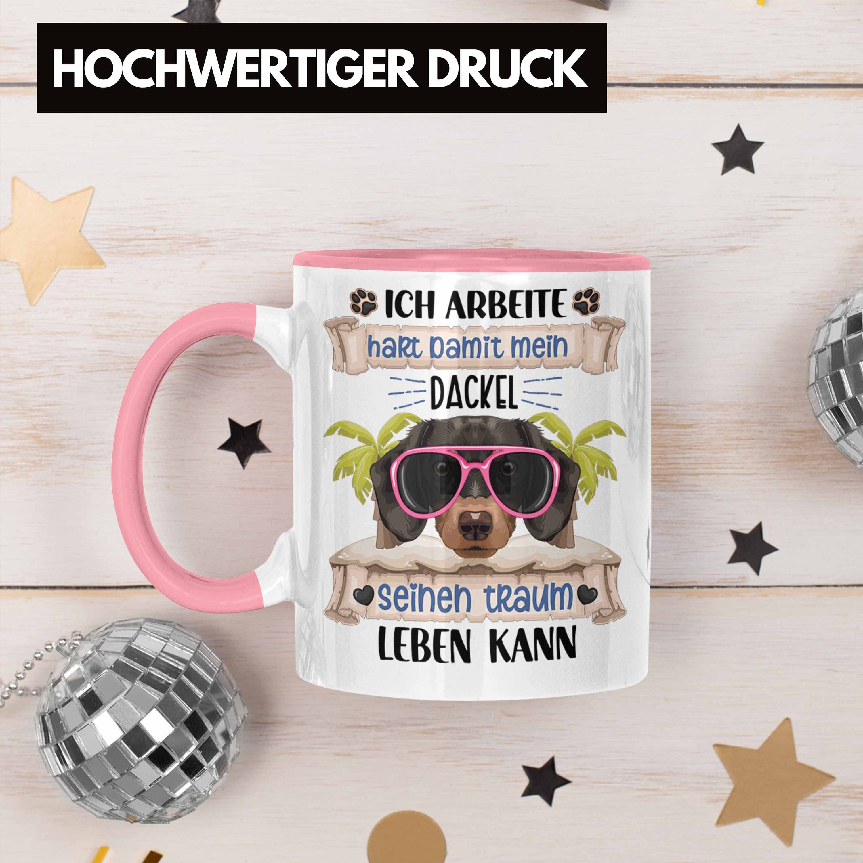 Liebhaber Lustiger Tasse Tasse Rosa Besitzer Spruch DackelX Dackel Trendation Gesch Geschenk