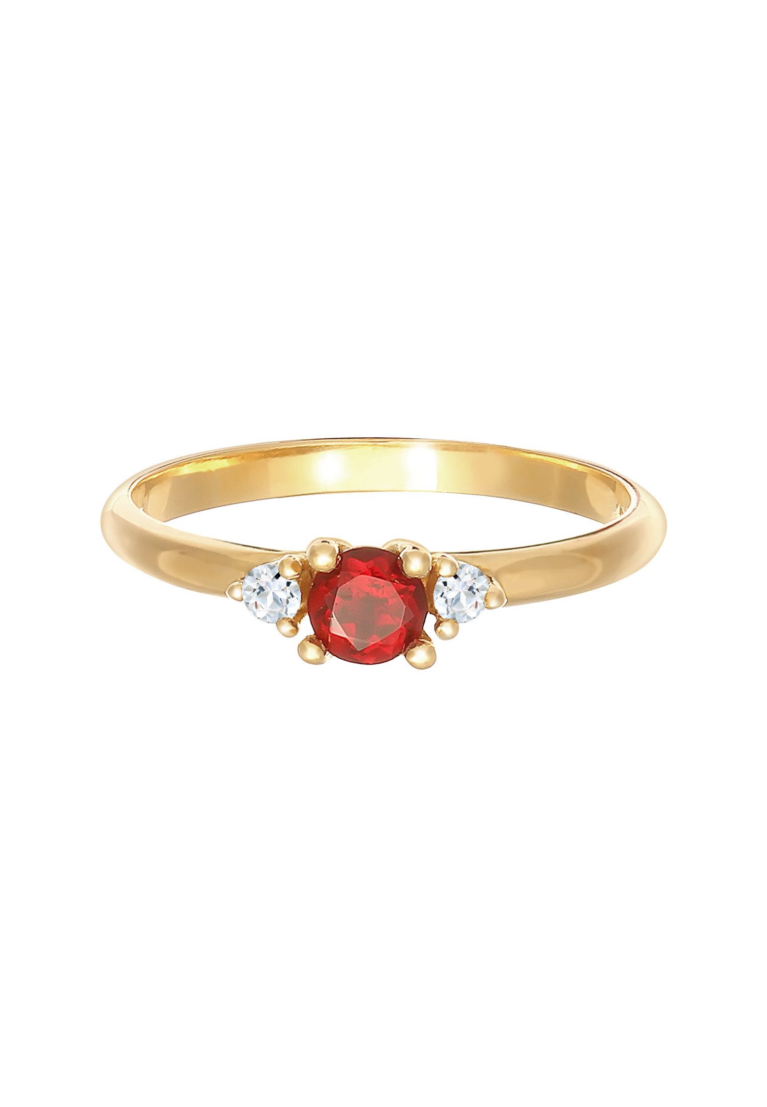 Elli Premium Fingerring Granat Topas Edelstein günstig online kaufen