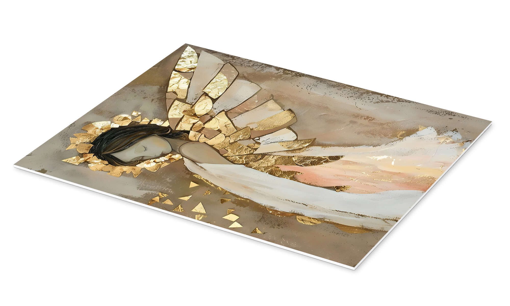 Posterlounge Wandbild Goldener Engel III, LSR günstig online kaufen