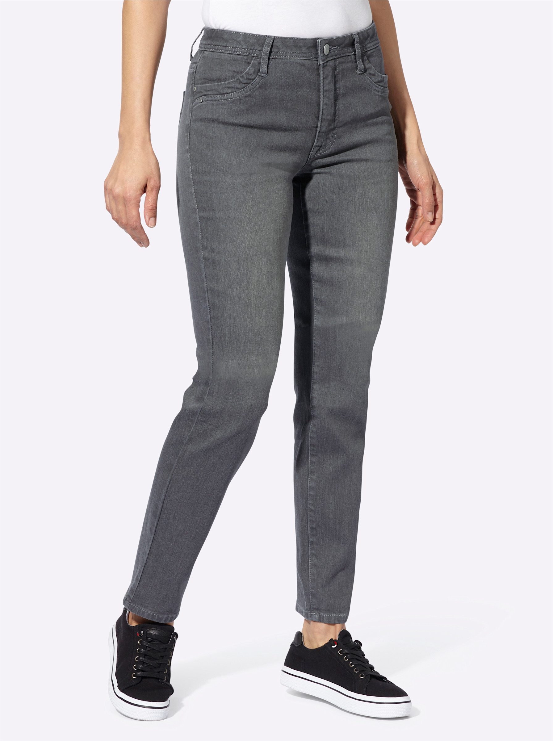 Bequeme Jeans Thermo-Jeans leicht vertieft