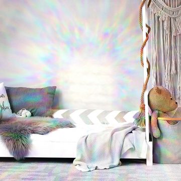 Fensterfolie 3D Regenbogen Folie statisch haftend Fensterdeko, Bilderdepot24, blickdicht, Innen Fenster Tür Balkontür Küche Badezimmer Wohnzimmer Schlafzimmer