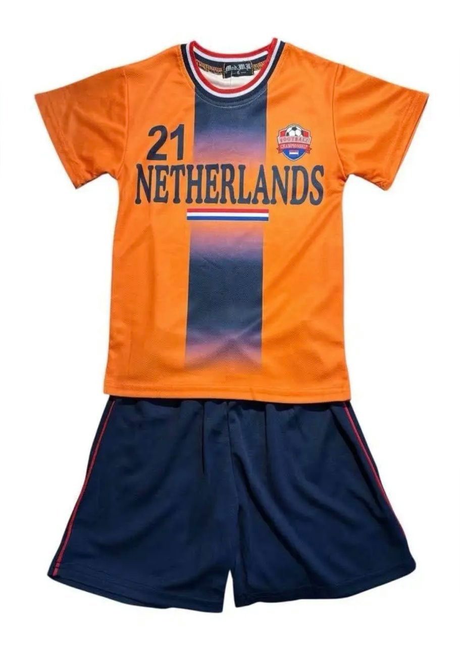 Fashion Boy Fußballtrikot Fussball Fan Set Niederlande NETHERLANDSTrikot + Shorts, JS296e (Set)