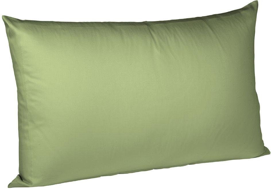 fleuresse Kissenbezug Colours Mako Satin, 100% Baumwolle, mit Reißverschluss, (2 Stück), Mako Satin, glänzend, glatt, Premium Qualität