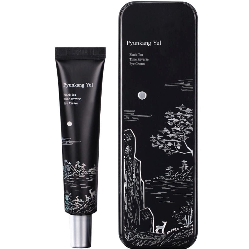 Pyunkang Yul Augencreme Pyunkang Yul, Black Tea Time Reverse Eye Cream – 25 ml, Anti-Aging-Augencreme mit fermentiertem Schwarztee und Peptiden