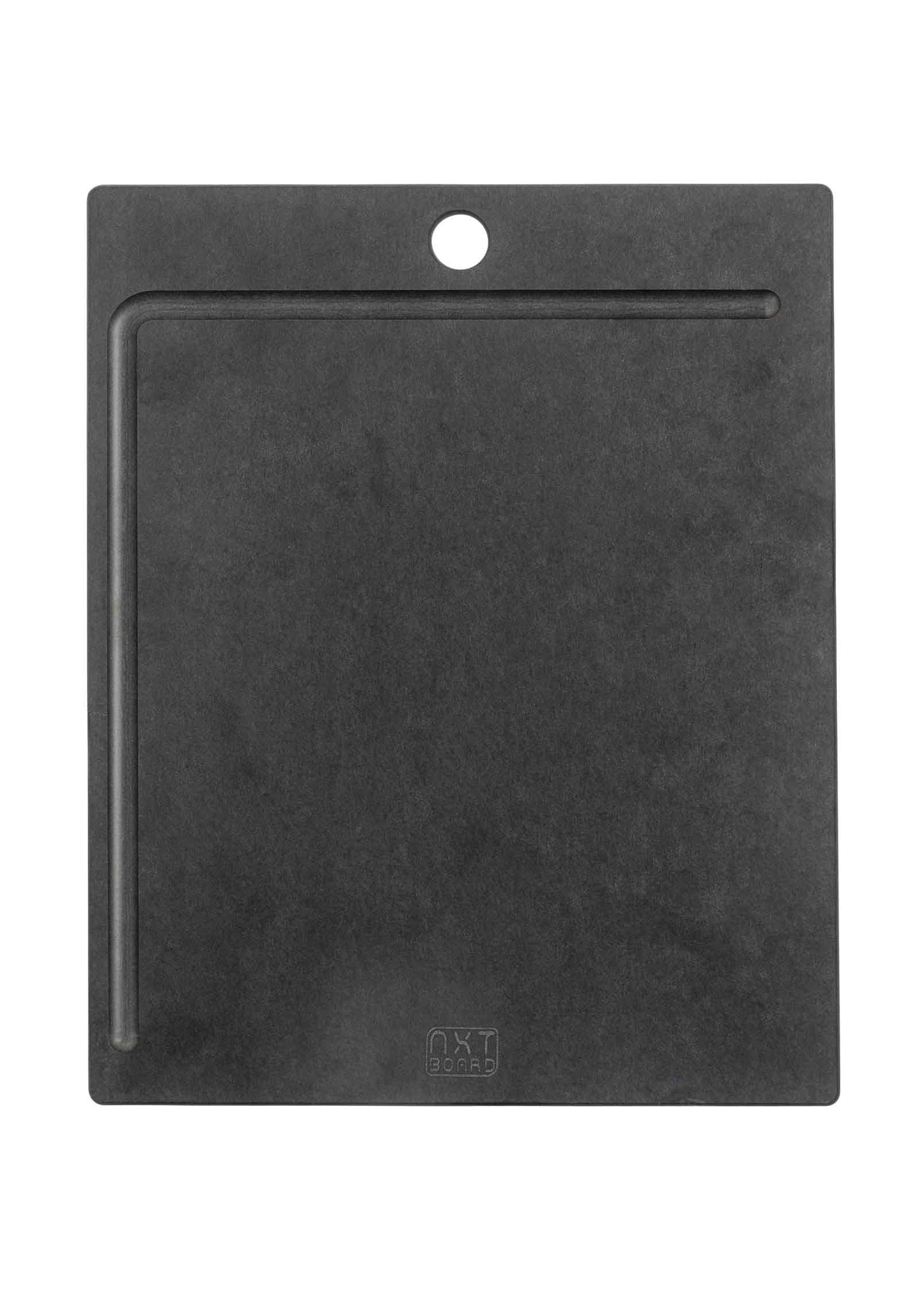 NXT Board Schneidebrett schwarz mit Saftrille L-Form, Holzpapierfaser, (1-St), aus FSC®-zertifiziertem Papierverbundstoff, (Inhalt, 1-St., in vier Вариантыn), Küchenbrett, Trachierbrett, Schneidebrett