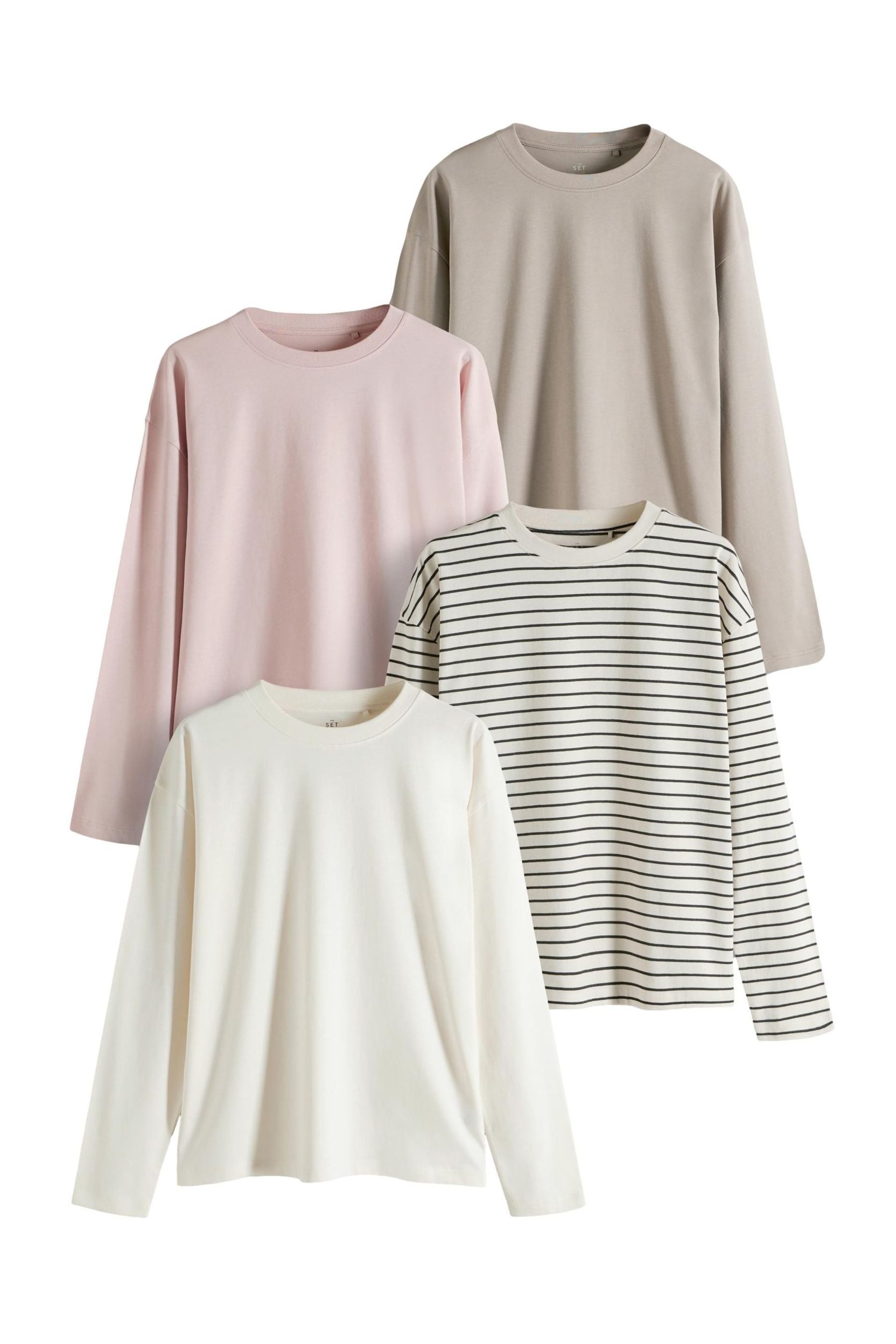The Set Langarmshirt The Set Relaxed günstig online kaufen