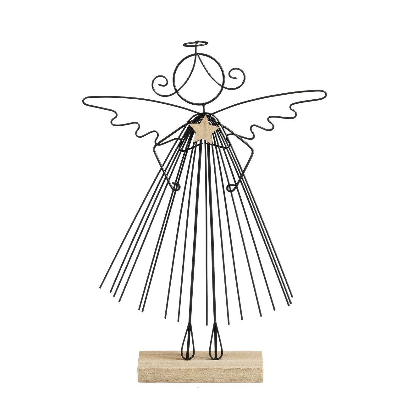 Mica Decorations Dekofigur Mica Decorations Dekofigur Engel 33 cm schwarz günstig online kaufen