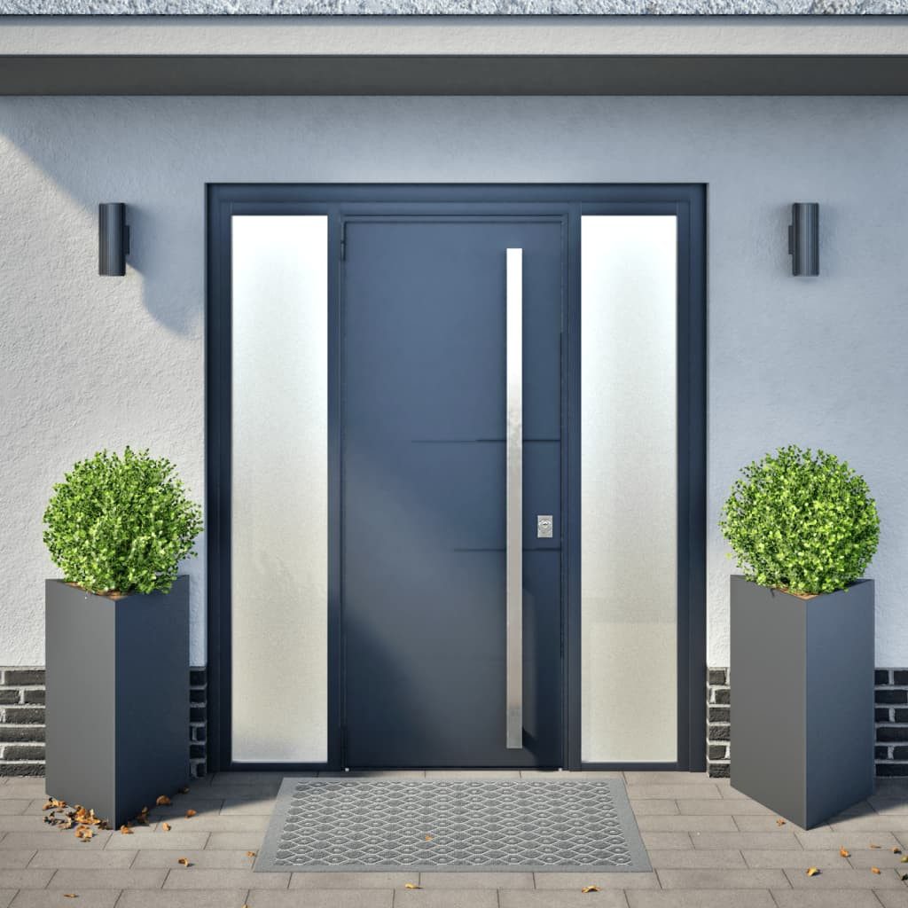 vidaXL Blumentopf Pflanzkübel 2 Stk. Anthrazit günstig online kaufen
