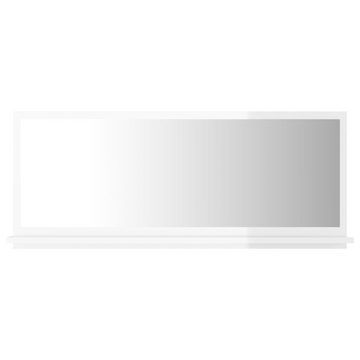 möbelando Badspiegel 3005555 (LxBxH: 10,5x90x37 cm), in Hochglanz-Weiß