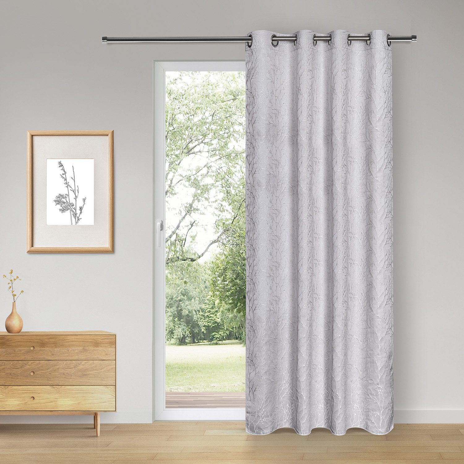 Gerster Vorhang Yetta (1 St), Ösen, blickdicht, SB-Ösenschal "Yetta"