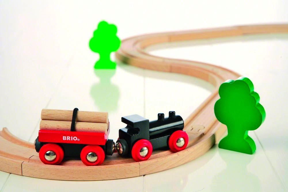 BRIO® Spielzeugeisenbahn-Set Brio Eisenbahn Classic Set Bahn Starterset 18 Teile 33042