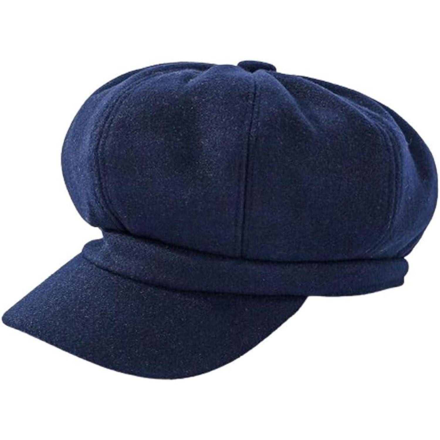 LuxusKollektion Ballonmütze Ballonmütze Damen Vintage Schirmmütze Einheitsgröße-M Marineblau