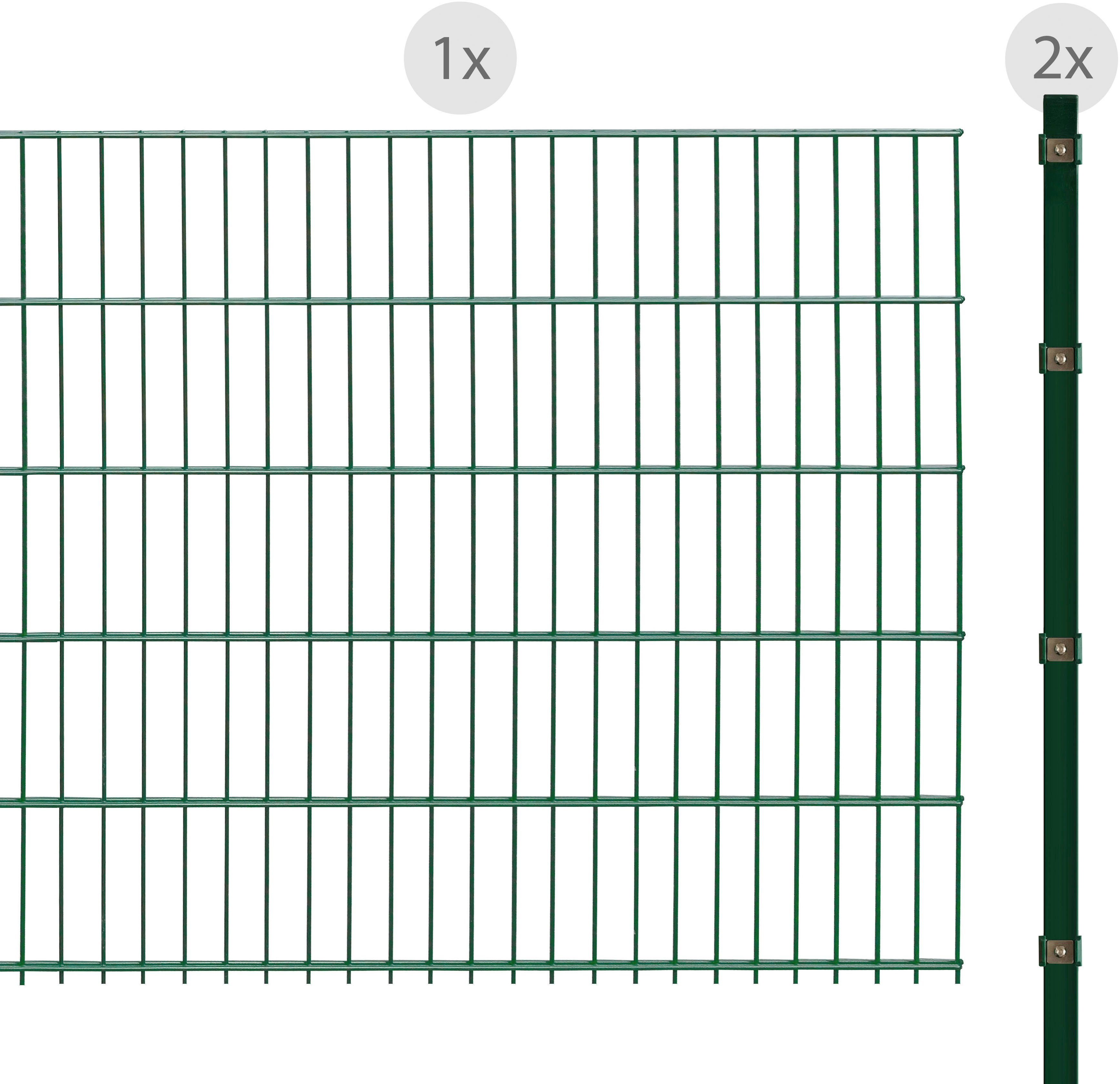 Arvotec Doppelstabmattenzaun ESSENTIAL 103 zum Einbetonieren, (Set), Zaunhöhe 103 cm, Zaunlänge 2 - 60 m