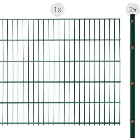 Arvotec Doppelstabmattenzaun ESSENTIAL 103 zum Einbetonieren, (Set), Zaunhöhe 103 cm, Zaunlänge 2 - 60 m