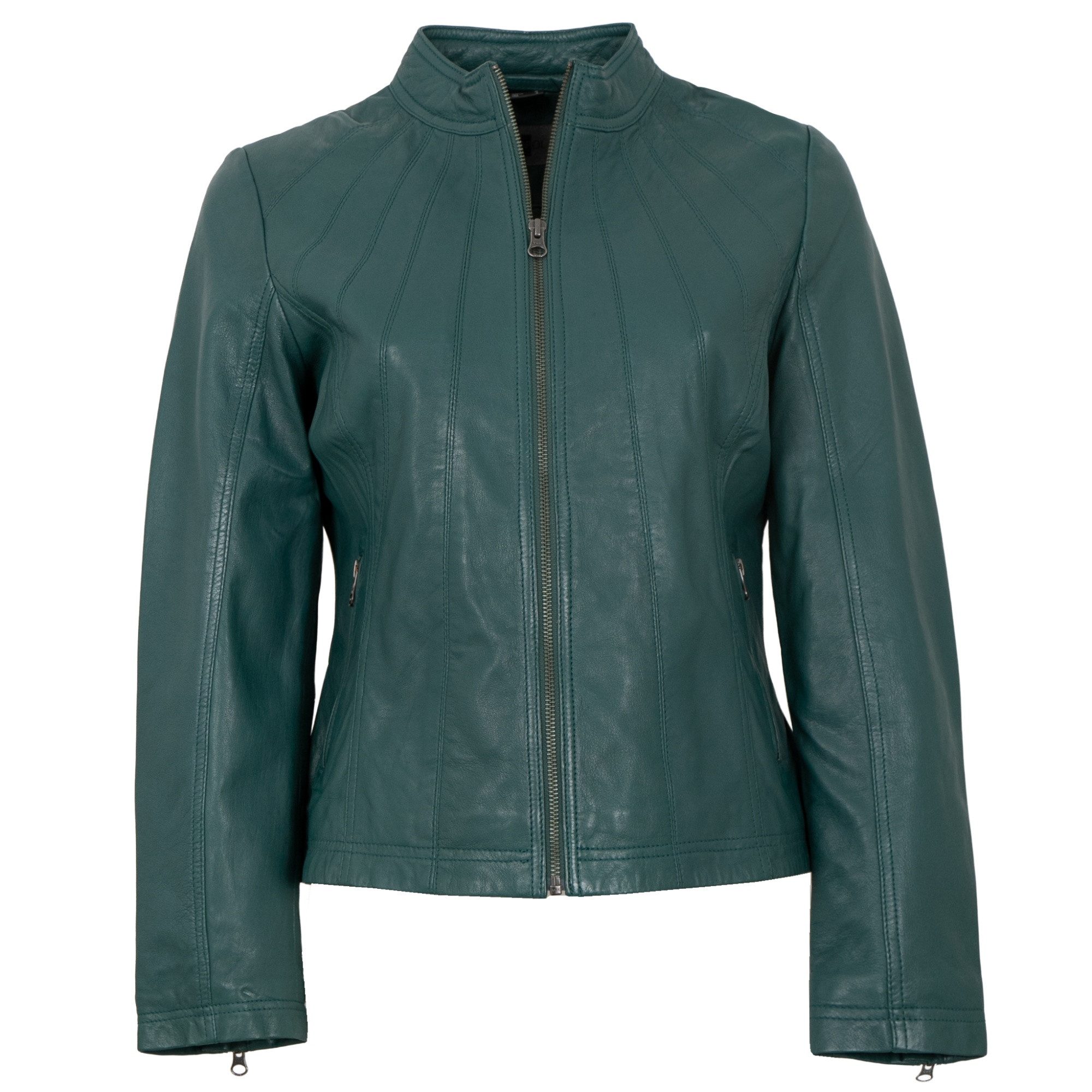Morena Lederjacke L-3086 Morena - Damen Lederjacke Lammnappa petrol günstig online kaufen