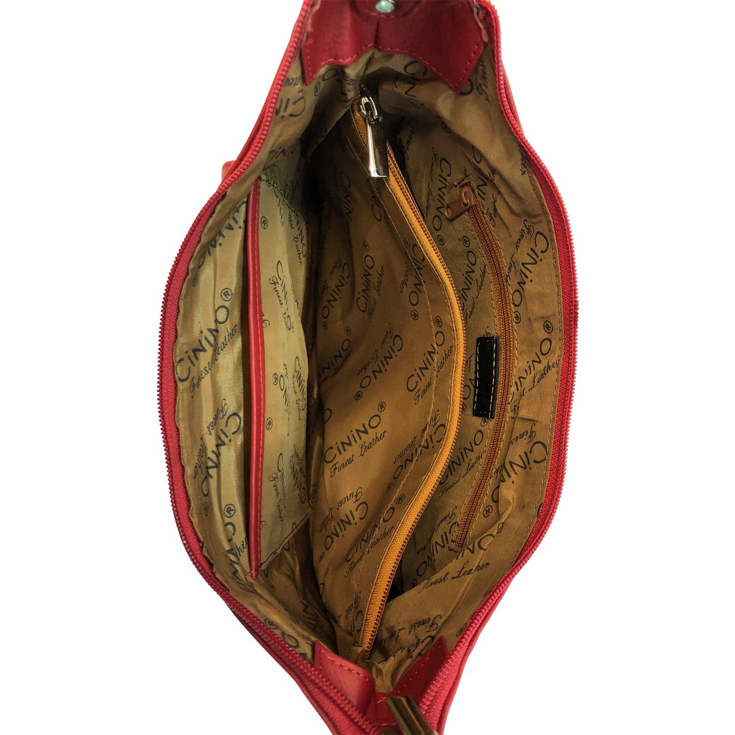 Cinino Handtasche Lydia, Umhängetasche Ledertasche