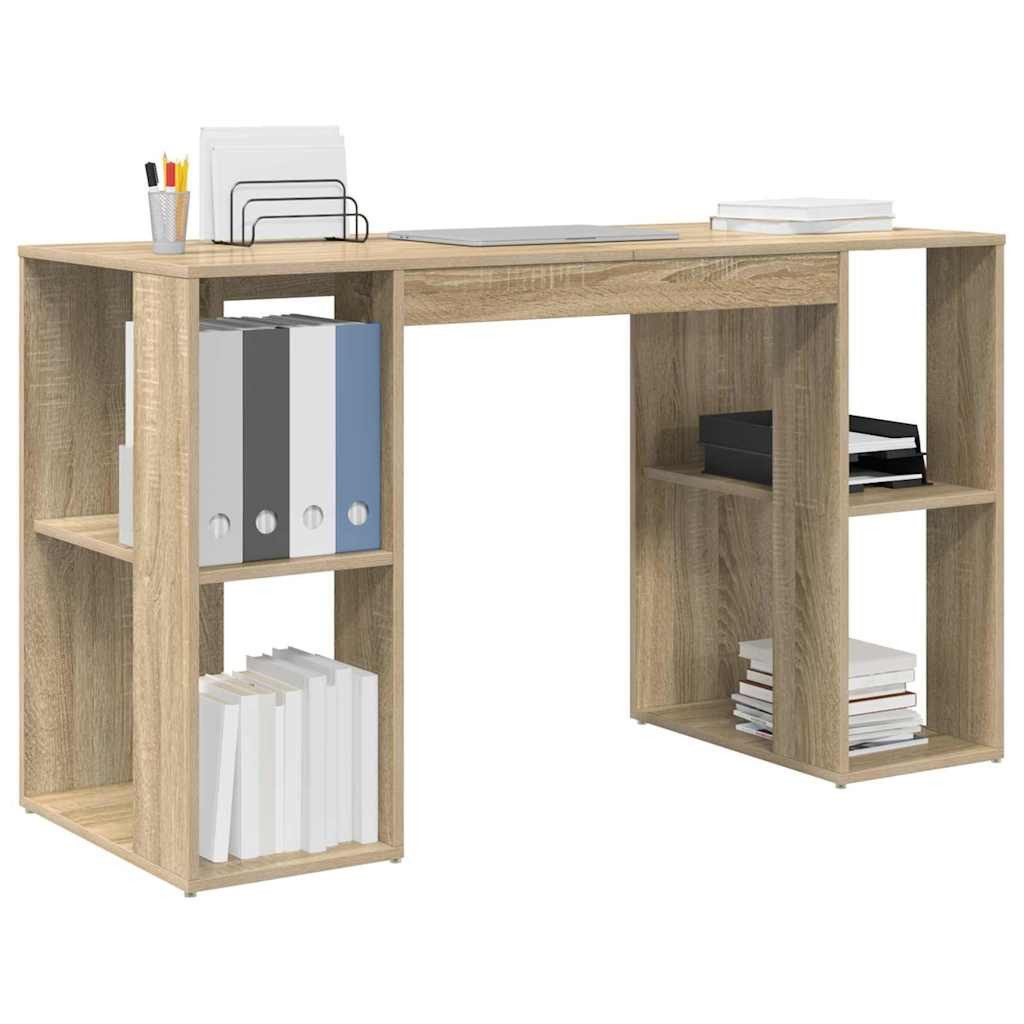 vidaXL Schreibtisch Schreibtisch mit Stauraum Sonoma günstig online kaufen