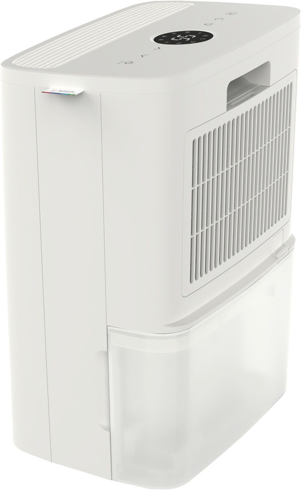 BOSCH Luftentfeuchter Dry 1000 - Ideal für die Wohnung & schnelle Trocknung der Wäsche, Entfeuchtung 10 l/Tag, Tank 2,5 l, Ultra-leiser Betrieb; nur 34 dB(A)