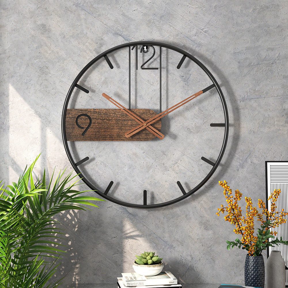 NUODWELL Wanduhr Große Wanduhr im Vintage-Stil,Batteriebetriebene, günstig online kaufen
