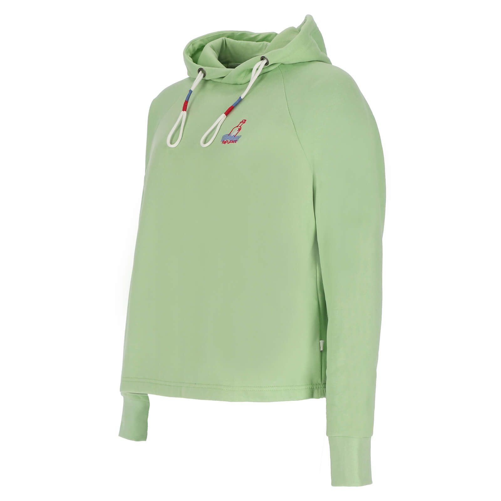 Leitfeuer Kapuzenpullover 80788 Damen Sweathoody in Melange-Optik mit kleiner Stickerei