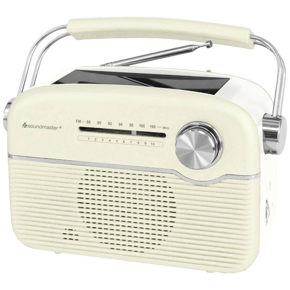 Soundmaster ® Retro-Radio mit Akku/Solarfeld 10755 Radio (Solarpanel)