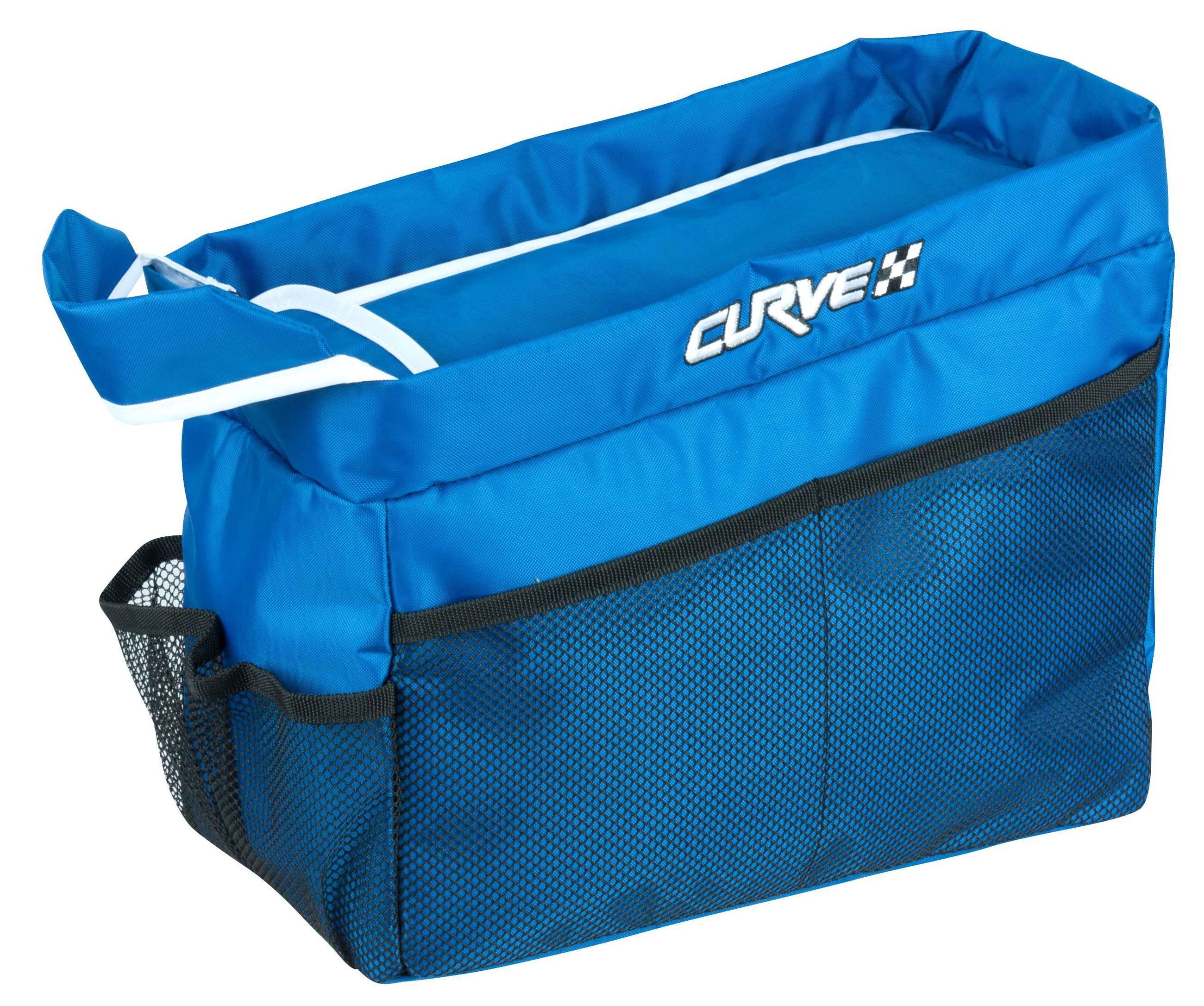 WALSER Reisekissen Rückbank Organizer Curve blau / schwarz, 1 Stück, 1-tlg.
