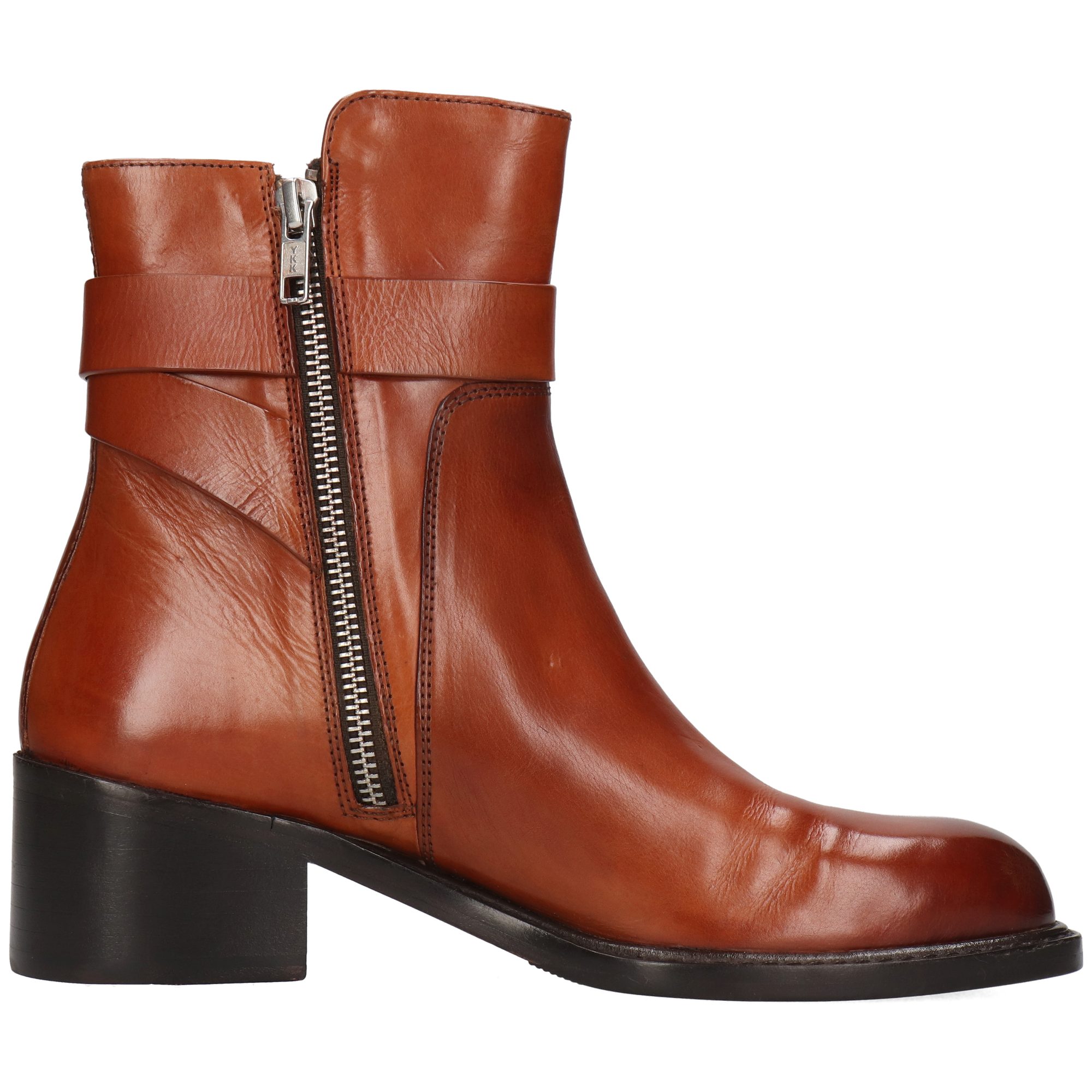 Melvin & Hamilton Shay 3 Leder-Jodhpur Boots für Damen Stiefelette Block-Absatz, Echtes Leder, Vegetabile Gerbung