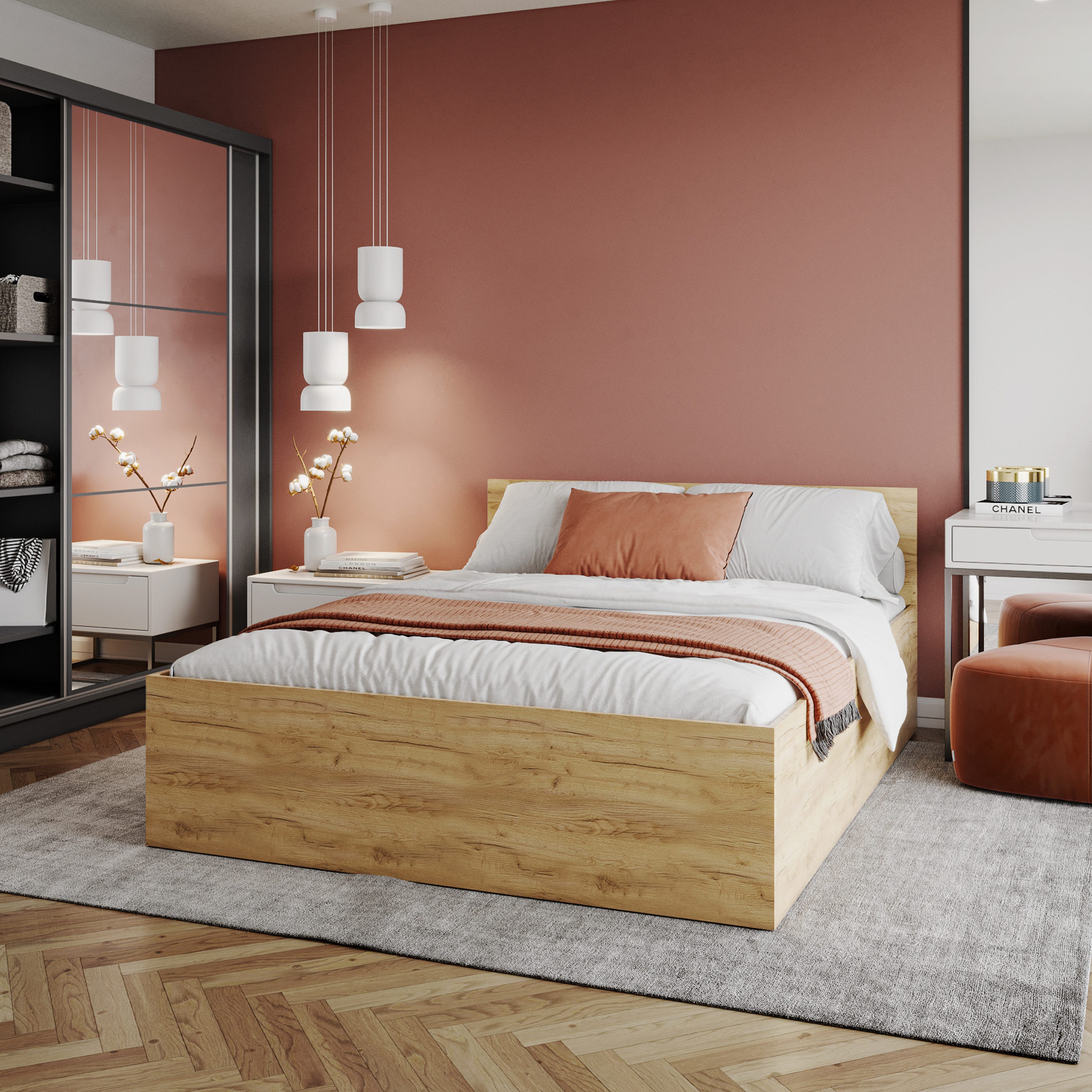 FDM Stauraumbett Bett Stauraumbett PANAMA SP Bettgestell 140x200 & weitere günstig online kaufen