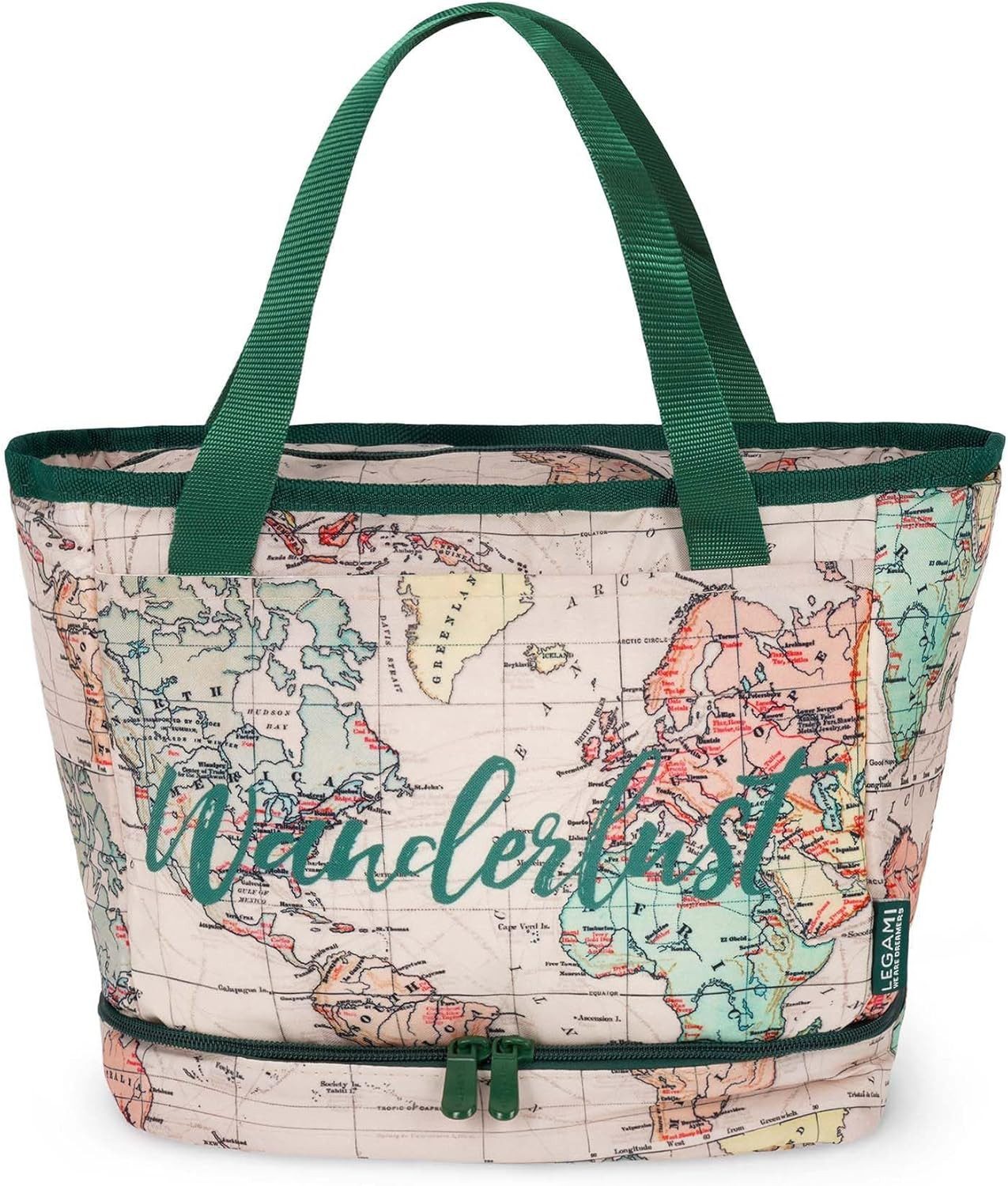 Legami Umhängetasche Legami Lunch Bag Travel, 10,8 L, 33x22x15 cm, RPET