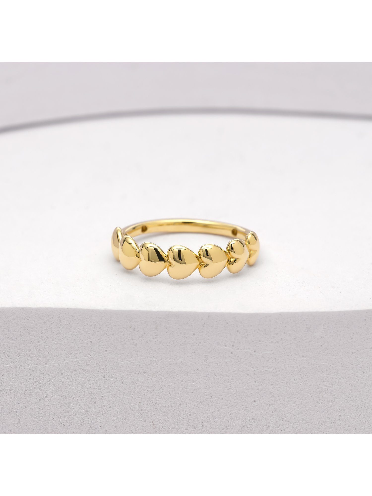 CHRIST Goldring CHRIST Damen-Damenring 585er Gelbgold Herz günstig online kaufen