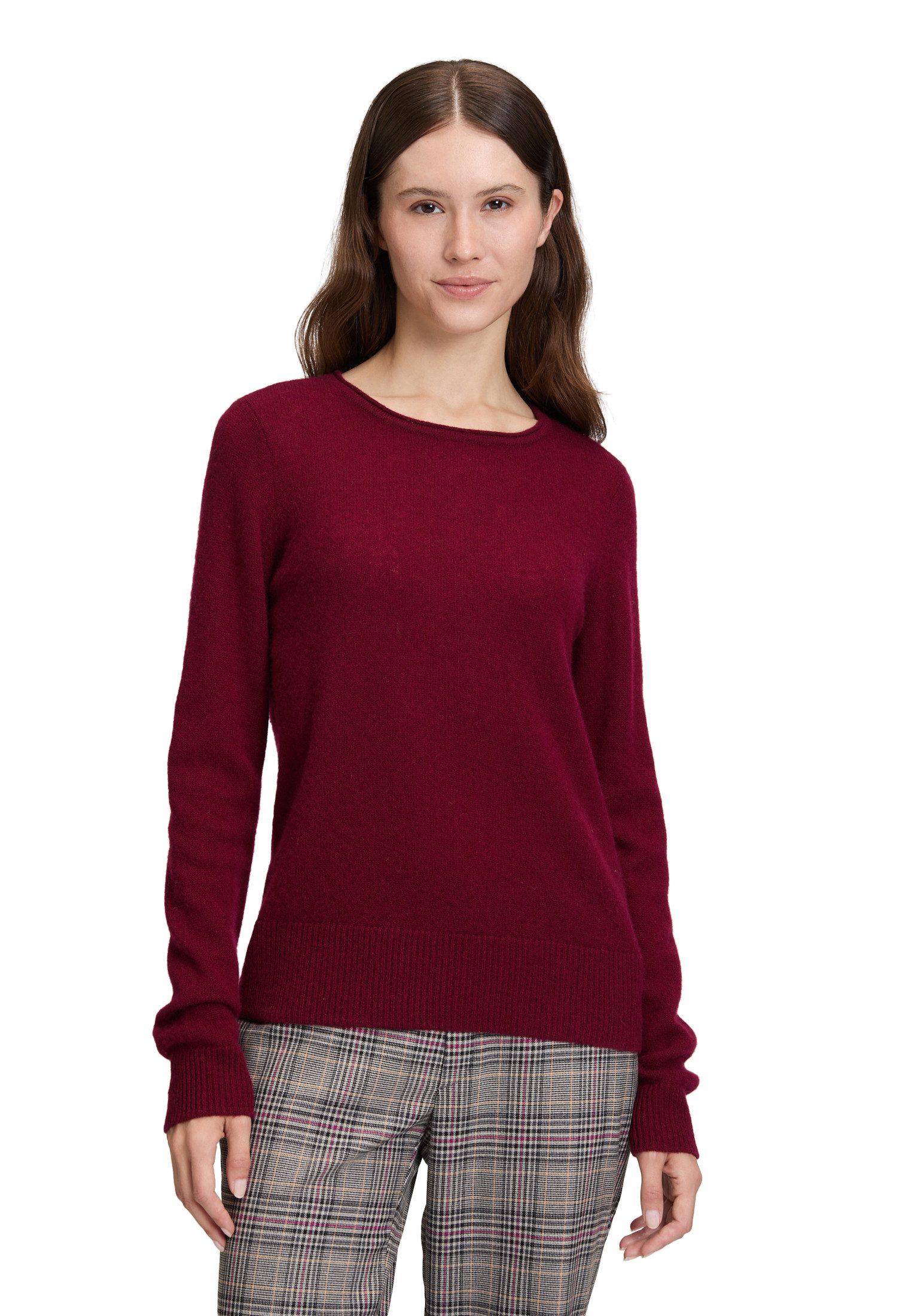 Cartoon Вязаные свитера Damen Kaschmir-Pullover mit Rundhalsausschnitt (1-tlg)