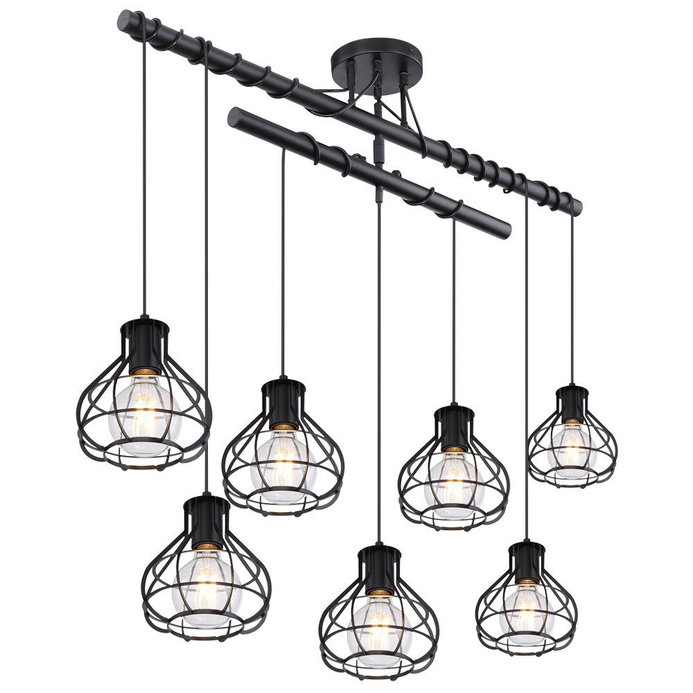 inklusive, Warmweiß, Decken Leuchtmittel FILAMENT Hänge Pendelleuchte, LED etc-shop Leuchte Retro Zimmer Wohn Käfig