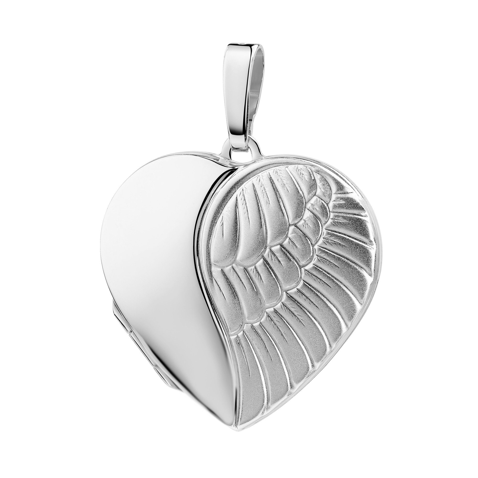 JEVELION Silberkette mit XXL Medaillon Herz günstig online kaufen