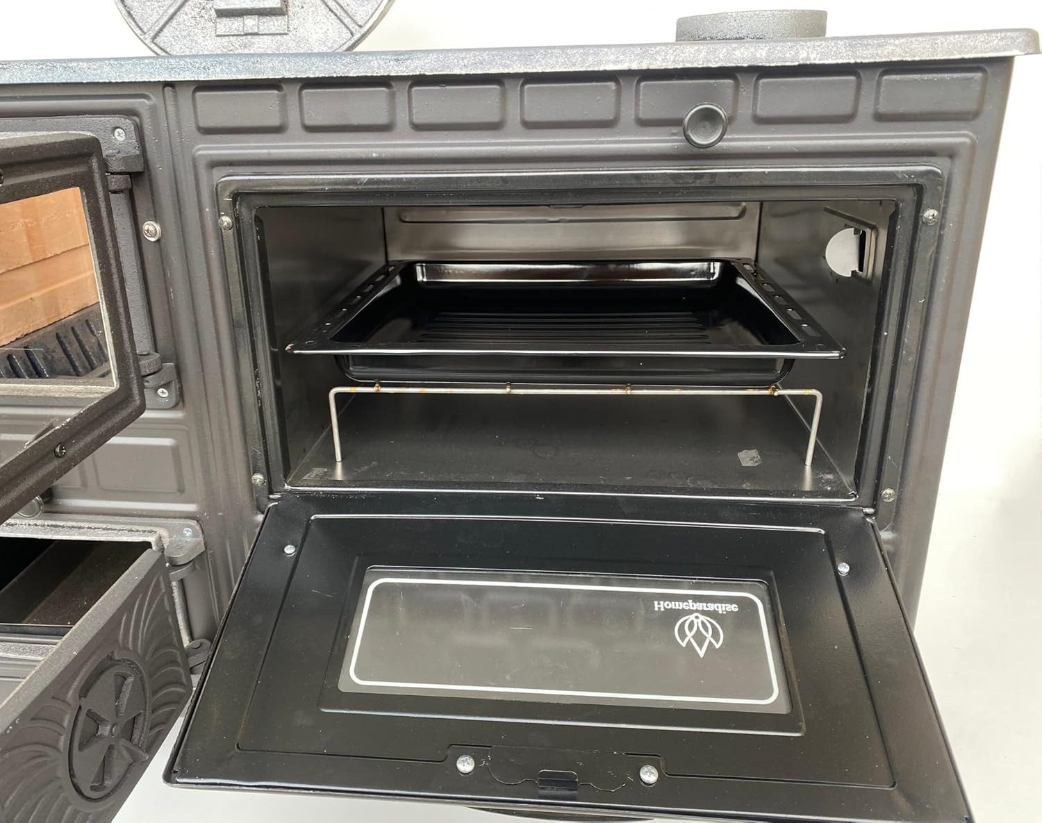 Brennkammertür: Glas