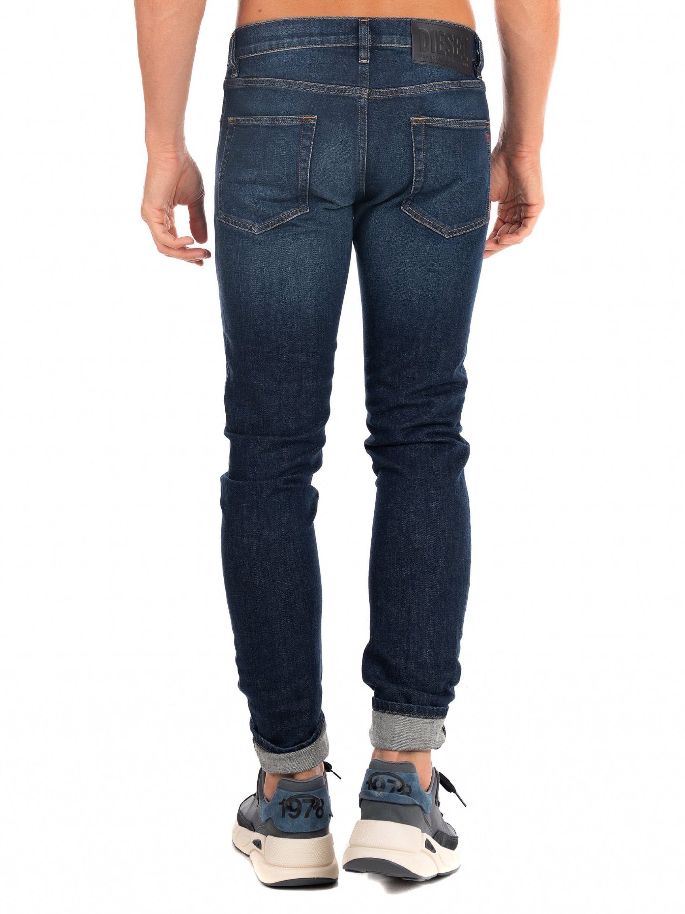 Dunkel Hose Slim-fit-Jeans Stretch 009HN Blau - D-Strukt Diesel