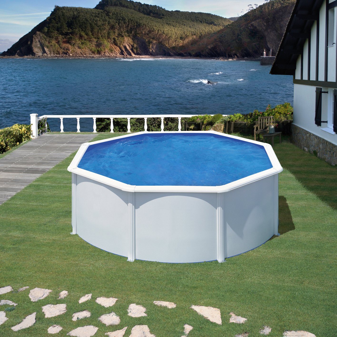 KONIFERA Rundpool MALAGA 4 (Set, 9-tlg), günstig online kaufen
