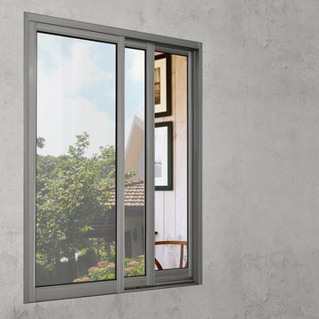 Fensterfolie, casa.pro, glatt, Sichtschutzfolie Eslöv verspiegelt 50cm x 1m selbstklebend Silber