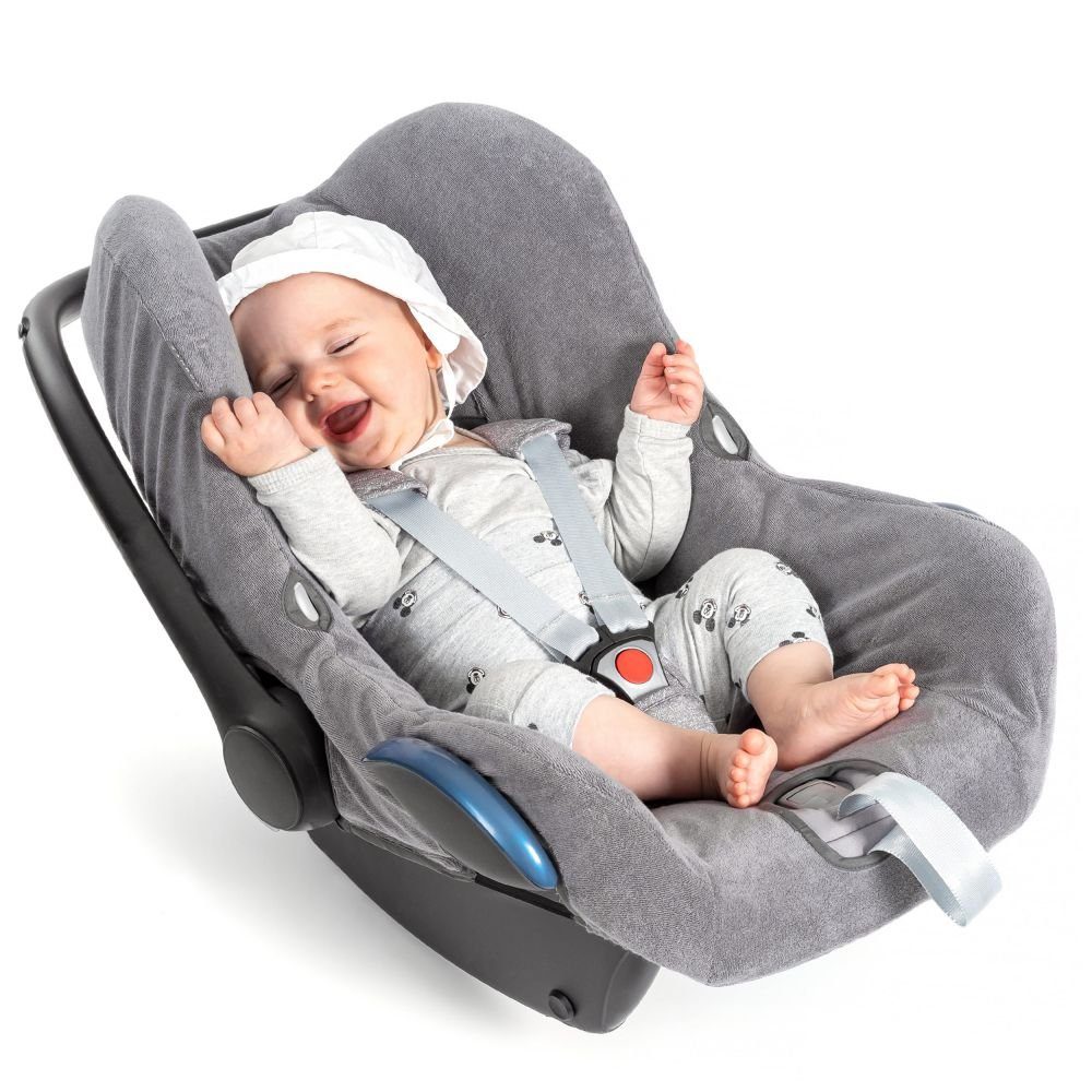 Zamboo Autokindersitz Grau, Bezug für Babyschale Maxi Cosi Cabriofix Schutzbezug Sommerbezug