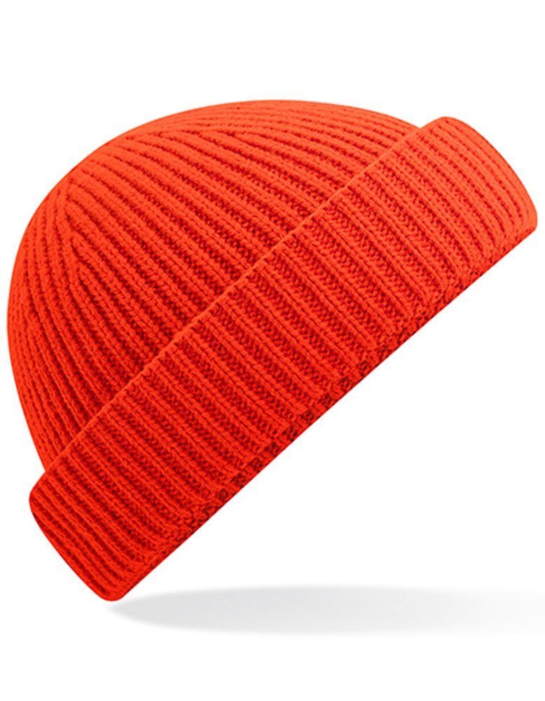 Modescout Stadler Beanie Docker Beanie Fisherman Mütze Recycelter Polyester Fire Red