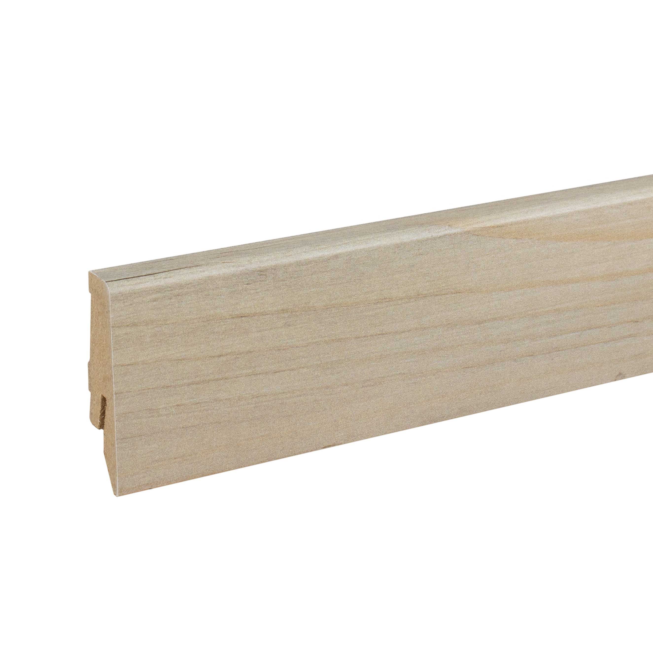 PROVISTON Sockelleiste 18 x 58 x 2400 mm Fußleiste MDF-Kern foliert Braun by PROVISTON, L: 240 cm, 1-St.
