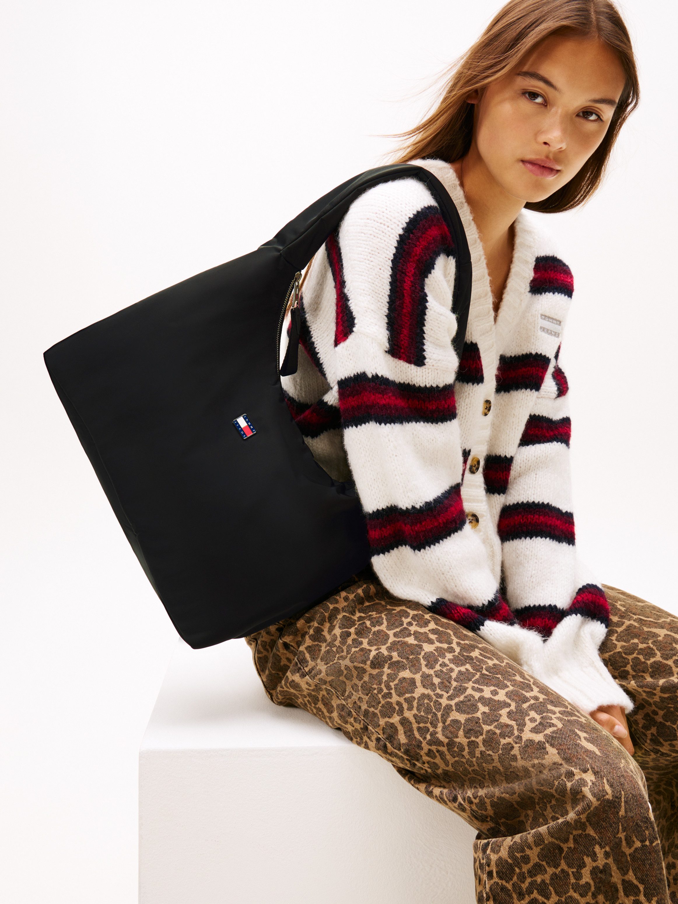 Tommy Jeans Hobo TJW URBAN NYLON HOBO, Damen Schultertasche, Minibag mit we günstig online kaufen