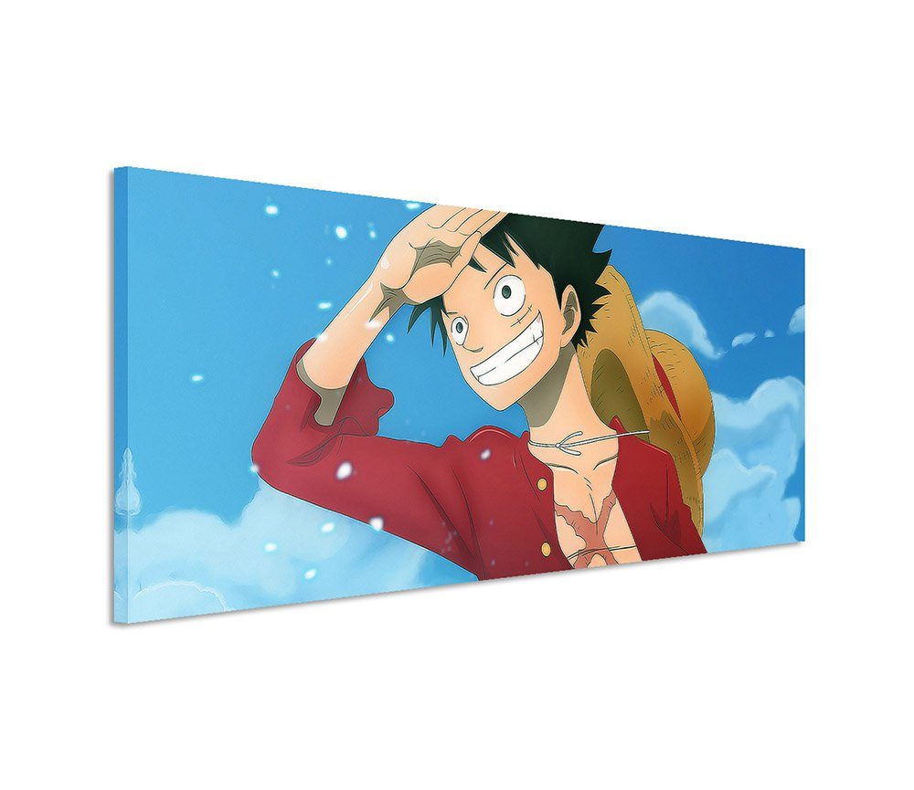 Sinus Art Leinwandbild One Piece Monkey d Luffy 150x50cm