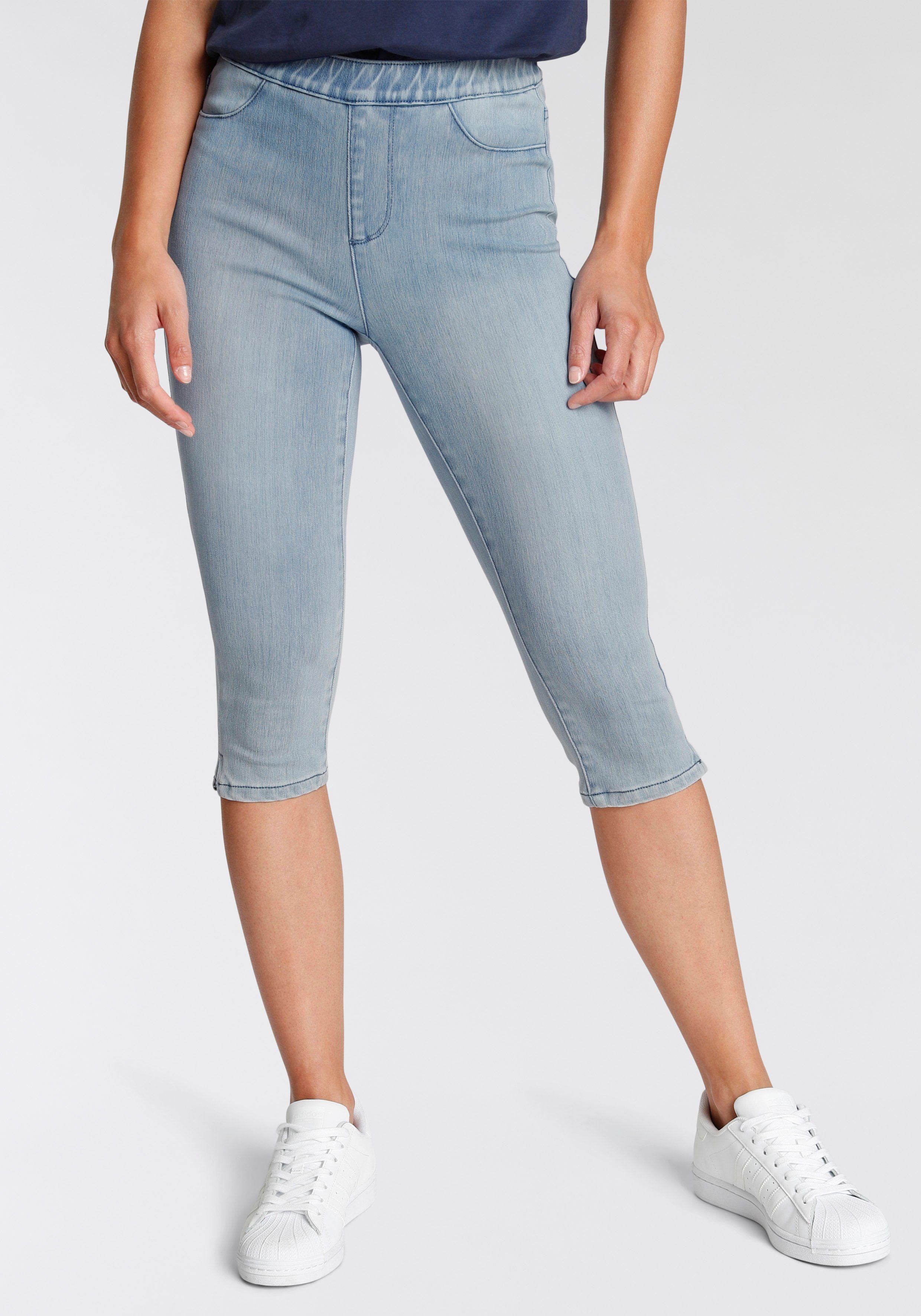 Arizona Jogg Pants High Waist in Denim-Optik light-blue-washed | Skinny Jeans